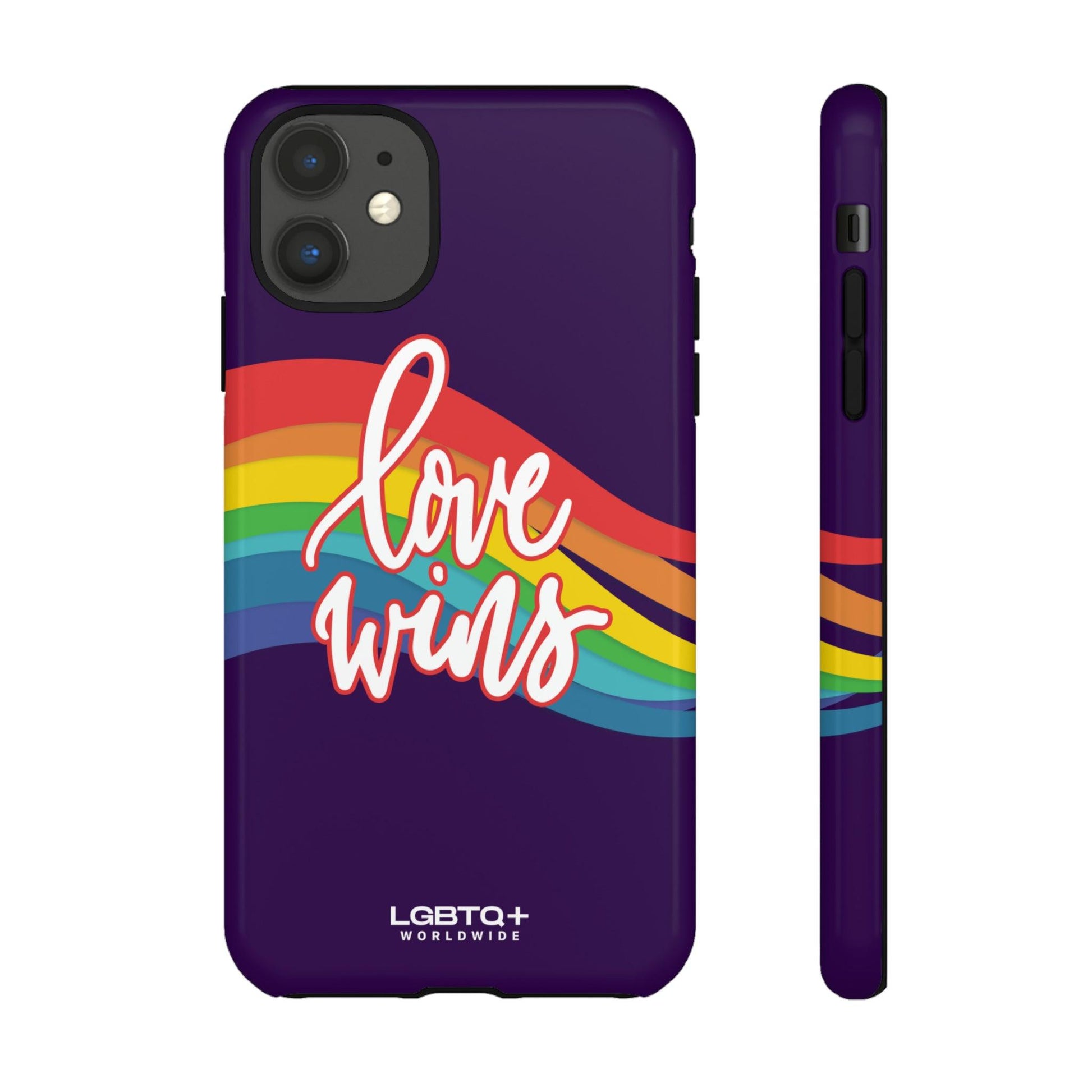 LGBTQWorldwide - ,,LIEBE GEWINNT" Doppelgehäuse Handyhülle Accessories, Glossy, iPhone Cases, Matte, Phone accessory, Phone Cases, Samsung Cases, Thermo, Valentine's Day Picks lgbtq Bekleidung Accessoires unisex Zubehör