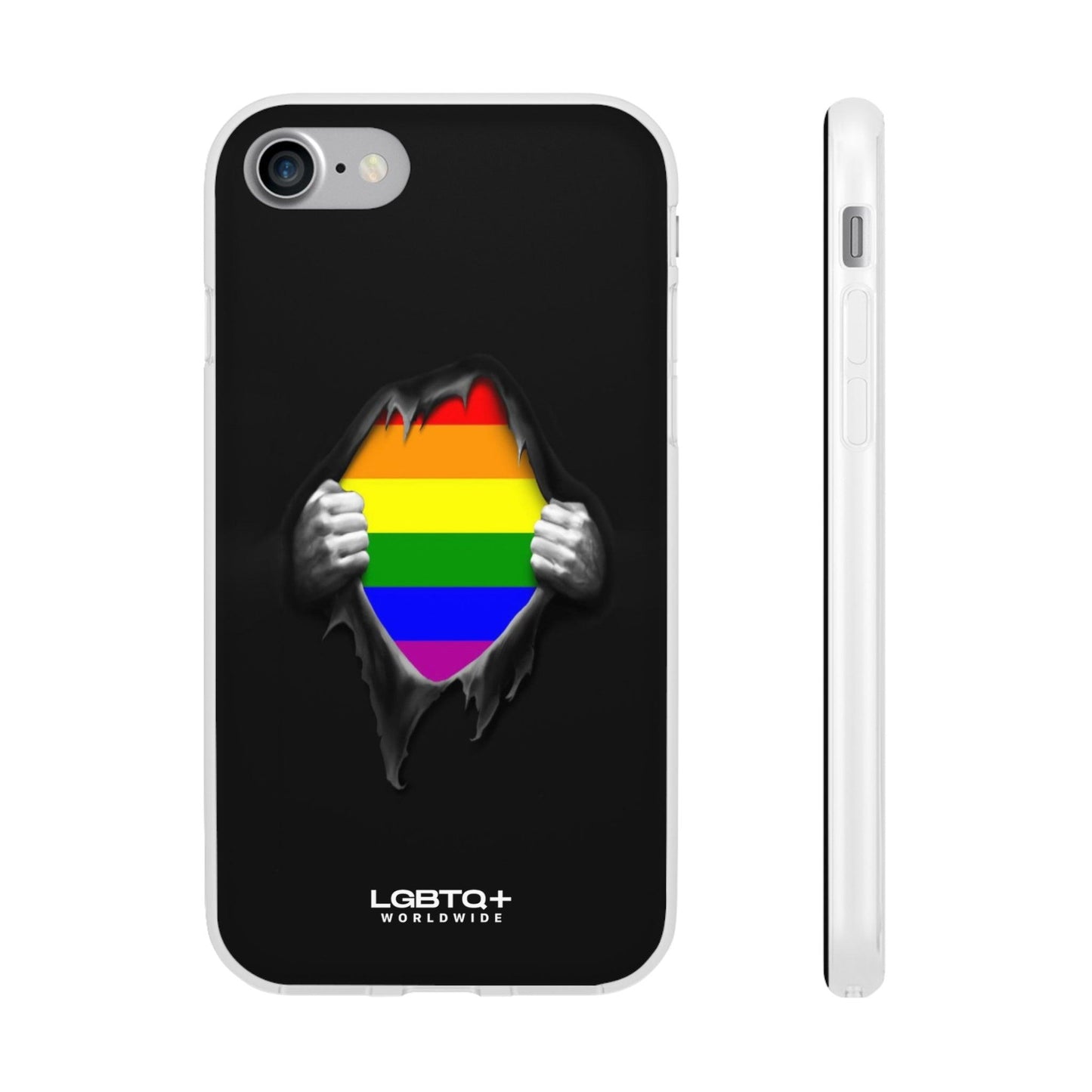 LGBTQWorldwide - ,,SCHWARZES LOCH" Flexible Handyhülle Accessories, Case, iPhone, iPhone Cases, Phone accessory, Phone Cases, Samsung Cases, silikon, Valentine's Day promotion lgbtq Bekleidung Accessoires unisex Zubehör