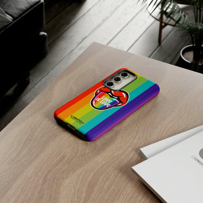 LGBTQWorldwide - ,,LIEBES ZUNGE" Doppelgehäuse Handyhülle Accessories, Glossy, iPhone Cases, Matte, Phone accessory, Phone Cases, Samsung Cases, Thermo, Valentine's Day Picks lgbtq Bekleidung Accessoires unisex Zubehör