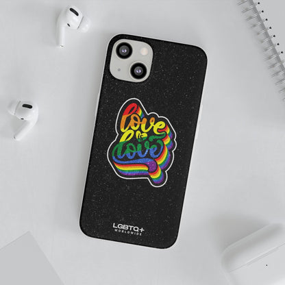 LGBTQWorldwide - ,,LIEBE IST LIEBE" Flexible Handyhülle Accessories, Case, iPhone, iPhone Cases, Phone accessory, Phone Cases, Samsung Cases, Valentine's Day promotion lgbtq Bekleidung Accessoires unisex Zubehör