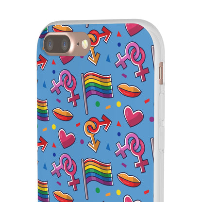 LGBTQWorldwide - ,,FLAGGEN" Flexible Handyhülle Accessories, Case, iPhone, iPhone Cases, Phone accessory, Phone Cases, Samsung Cases, silikon, Valentine's Day promotion lgbtq Bekleidung Accessoires unisex Zubehör