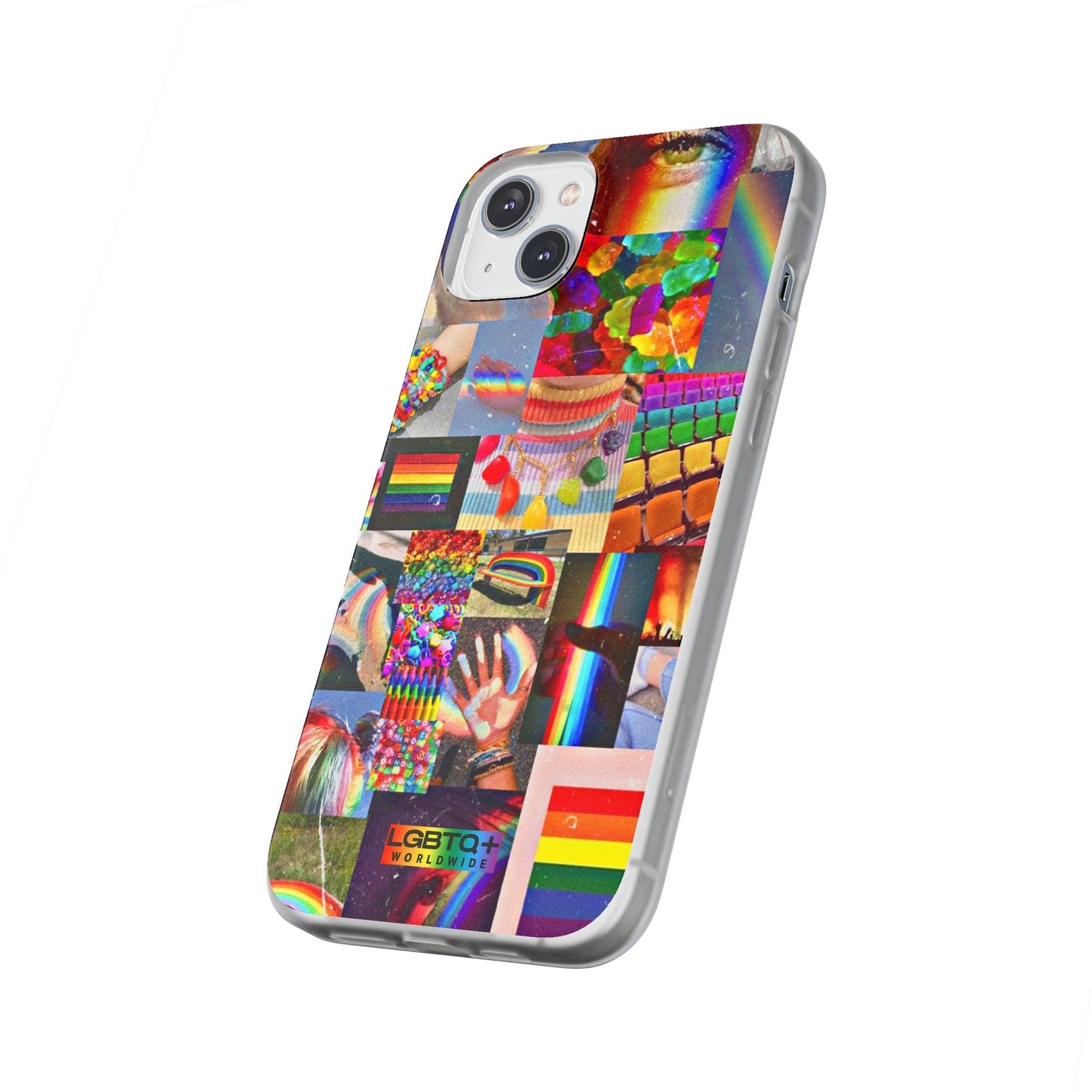 LGBTQWorldwide - ,,COMMUNITY" Flexible Handyhülle Accessories, Case, iPhone, iPhone Cases, Phone accessory, Phone Cases, Samsung Cases, silikon, Valentine's Day promotion lgbtq Bekleidung Accessoires unisex Zubehör