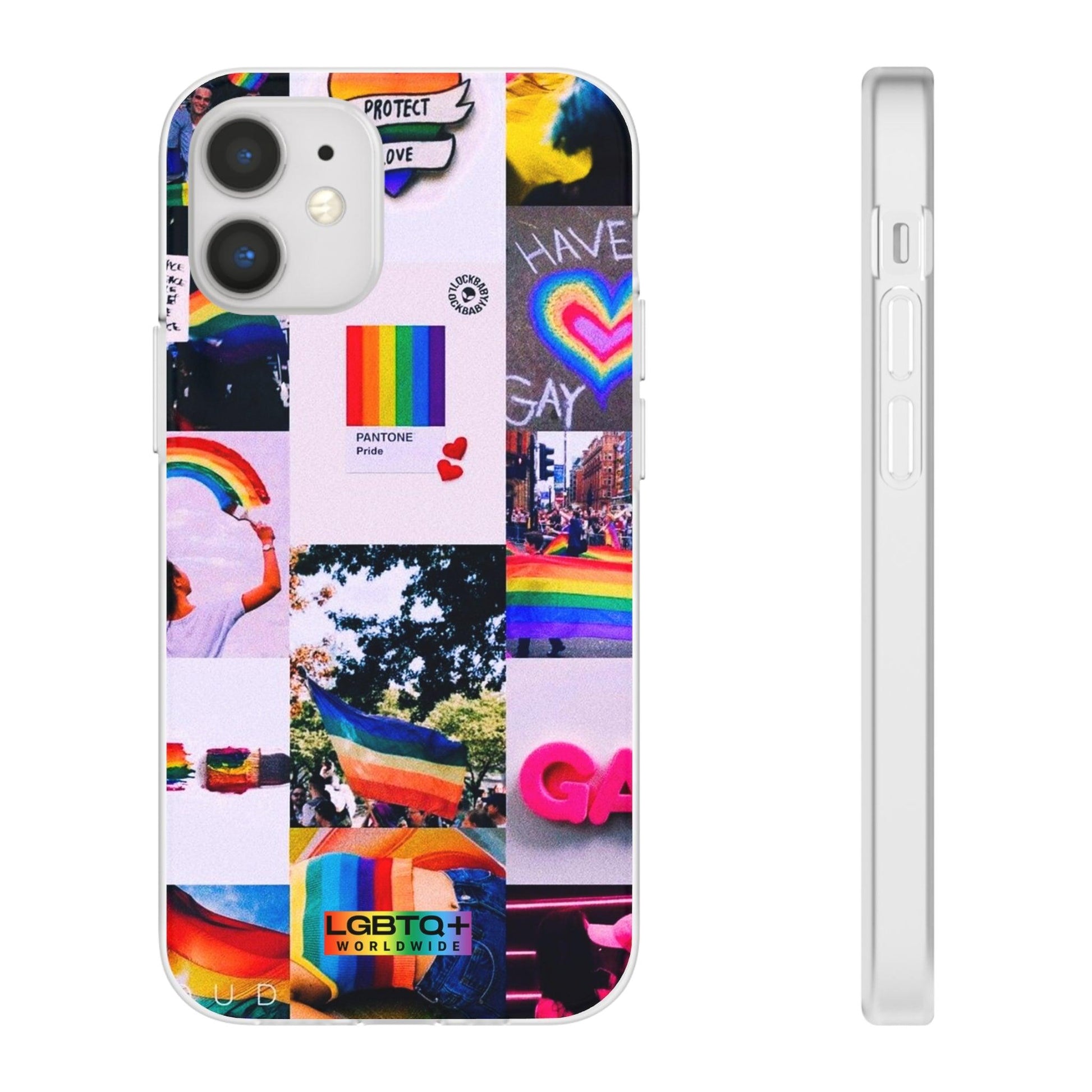 LGBTQWorldwide - ,,REGENBOGEN" Flexible Handyhülle Accessories, Case, iPhone, iPhone Cases, Phone accessory, Phone Cases, Samsung Cases, silikon, Valentine's Day promotion lgbtq Bekleidung Accessoires unisex Zubehör