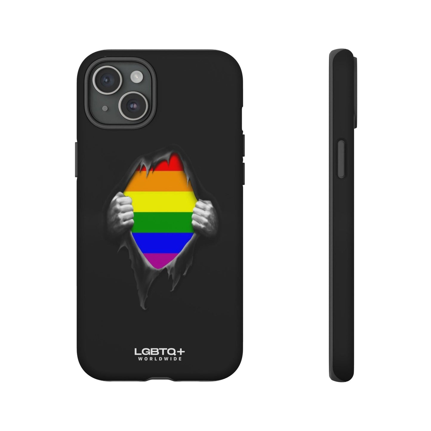 LGBTQWorldwide - ,,SCHWARZES LOCH" Doppelgehäuse Handyhülle Accessories, Glossy, iPhone Cases, Matte, Phone accessory, Phone Cases, Samsung Cases, Thermo, Valentine's Day Picks lgbtq Bekleidung Accessoires unisex Zubehör