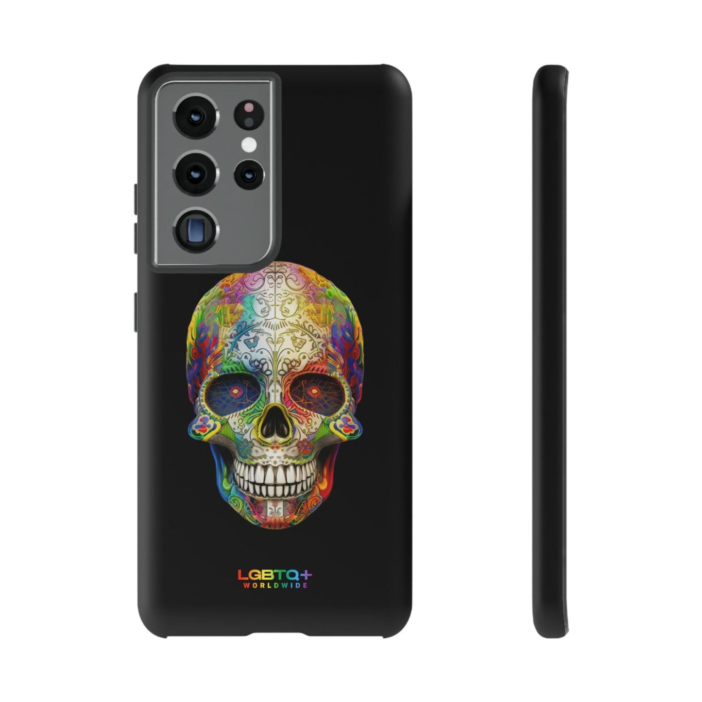 LGBTQWorldwide - ,,SKULL HEAD" Doppelgehäuse Handyhülle Accessories, Glossy, iPhone Cases, Matte, Phone accessory, Phone Cases, Samsung Cases, tough, Valentine's Day Picks lgbtq Bekleidung Accessoires unisex Zubehör