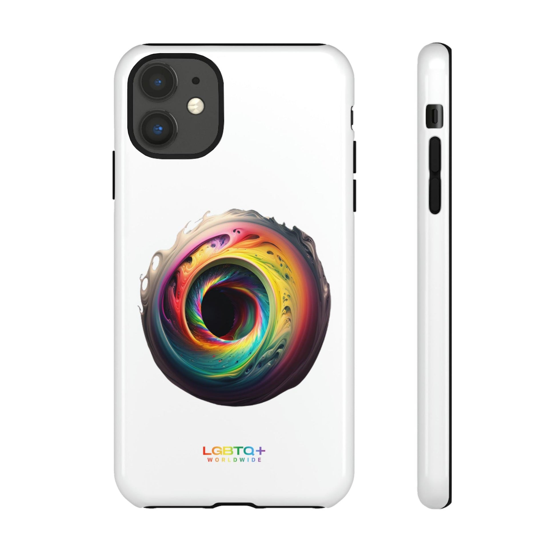 LGBTQWorldwide - ,,SCHWARZES LOCH" Doppelgehäuse Handyhülle Accessories, Glossy, iPhone Cases, Matte, Phone accessory, Phone Cases, Samsung Cases, tough, Valentine's Day Picks lgbtq Bekleidung Accessoires unisex Zubehör