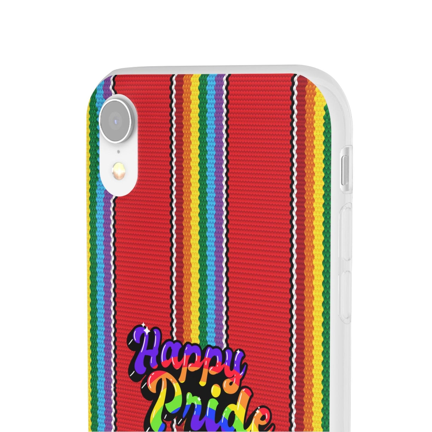 LGBTQWorldwide - ,,HAPPY PRIDE" Flexible Handyhülle Accessories, Case, iPhone, iPhone Cases, Phone accessory, Phone Cases, Samsung Cases, silikon, Valentine's Day promotion lgbtq Bekleidung Accessoires unisex Zubehör