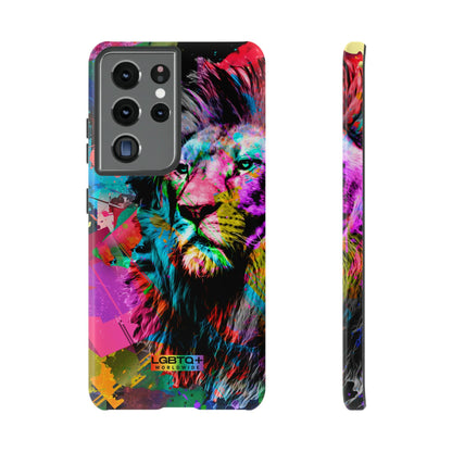 LGBTQWorldwide - ,,STARKER LÖWE" Doppelgehäuse Handyhülle Accessories, Glossy, iPhone Cases, Matte, Phone accessory, Phone Cases, Samsung Cases, Thermo, Valentine's Day Picks lgbtq Bekleidung Accessoires unisex Zubehör