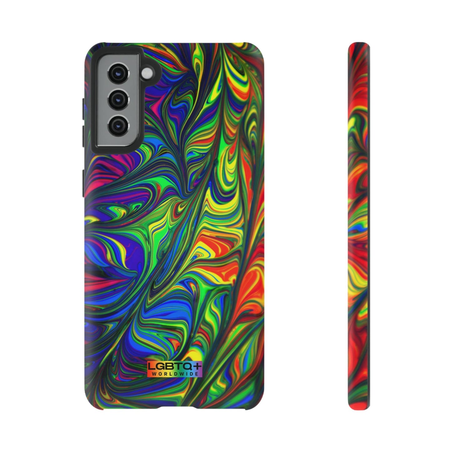 LGBTQWorldwide - ,,ILLUSION" Doppelgehäuse Handyhülle Accessories, Glossy, iPhone Cases, Matte, Phone accessory, Phone Cases, Samsung Cases, Thermo, Valentine's Day Picks lgbtq Bekleidung Accessoires unisex Zubehör