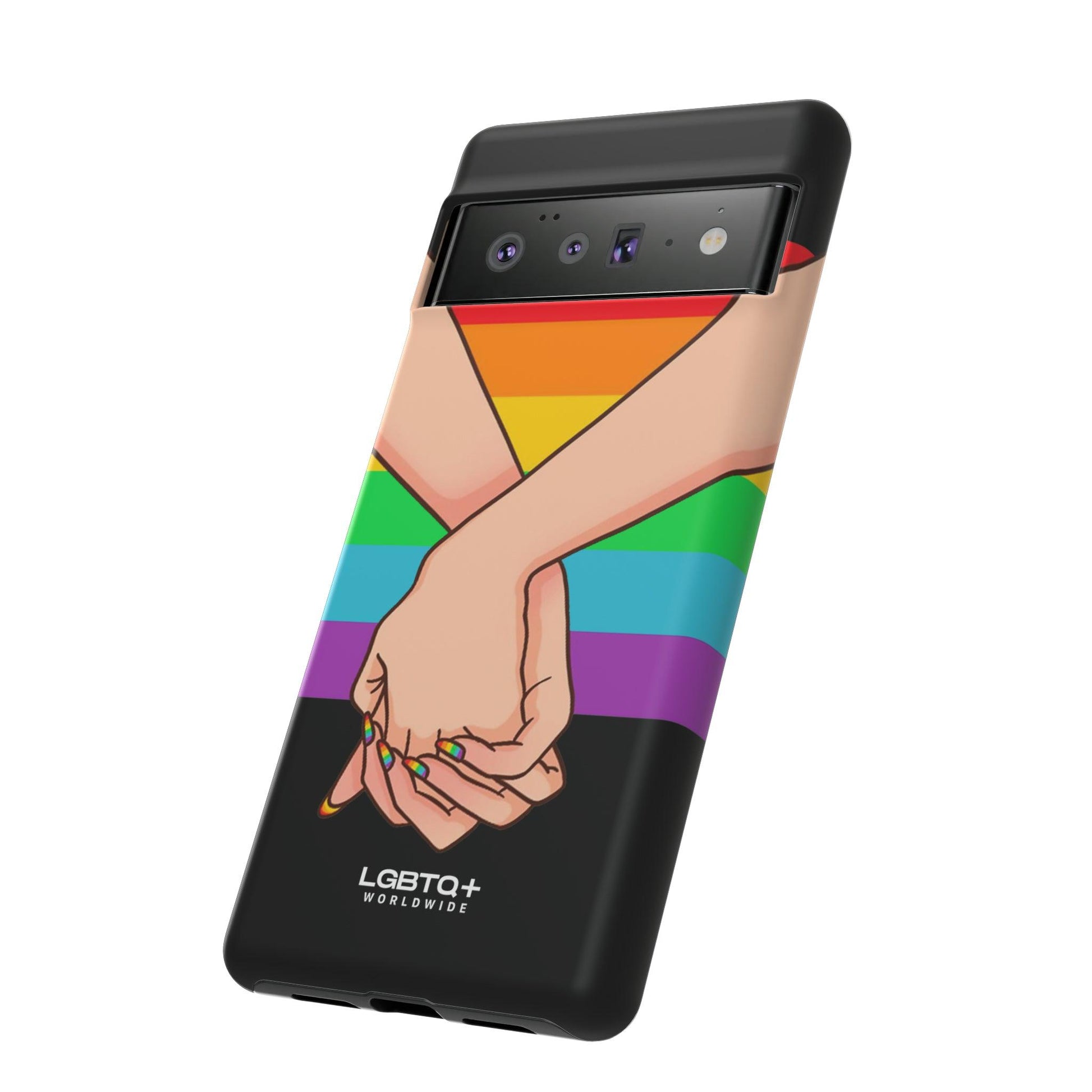 LGBTQWorldwide - ,,TOGETHER PRIDE" Doppelgehäuse Handyhülle Accessories, Glossy, iPhone Cases, Matte, Phone accessory, Phone Cases, Samsung Cases, Thermo, Valentine's Day Picks lgbtq Bekleidung Accessoires unisex Zubehör