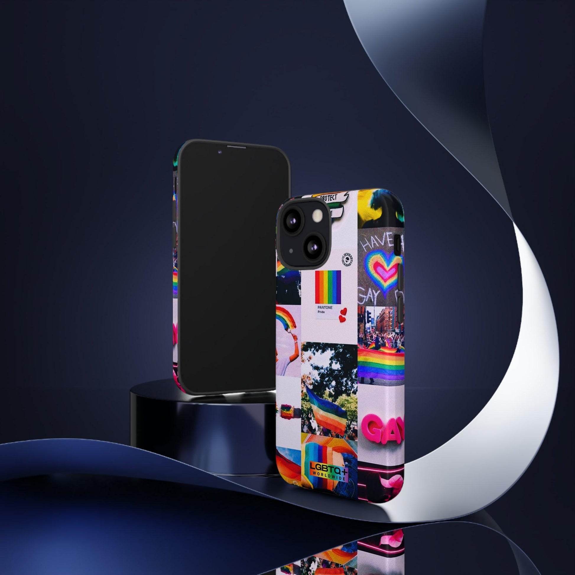 LGBTQWorldwide - ,,REGENBOGEN" Doppelgehäuse Handyhülle Accessories, Glossy, iPhone Cases, Matte, Phone accessory, Phone Cases, Samsung Cases, Thermo, Valentine's Day Picks lgbtq Bekleidung Accessoires unisex Zubehör