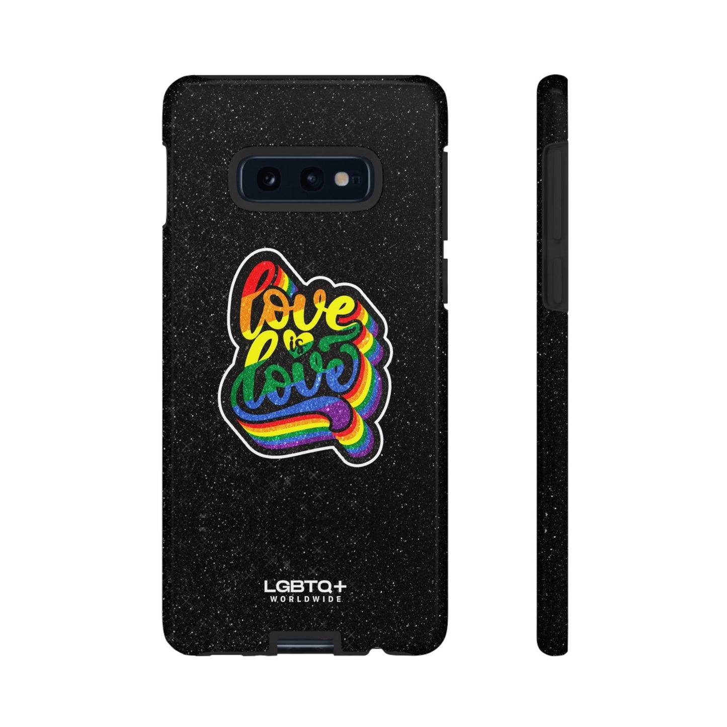 LGBTQWorldwide - ,,LOVE IS LOVE" Doppelgehäuse Handyhülle Accessories, Glossy, iPhone Cases, Matte, Phone accessory, Phone Cases, Samsung Cases, Thermo, Valentine's Day Picks lgbtq Bekleidung Accessoires unisex Zubehör