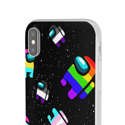 LGBTQWorldwide - ,,IMPOSTER" Flexible Handyhülle Accessories, Case, iPhone, iPhone Cases, Phone accessory, Phone Cases, Samsung Cases, silikon, Valentine's Day promotion lgbtq Bekleidung Accessoires unisex Zubehör