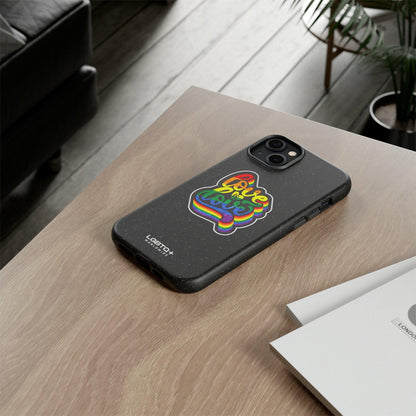 LGBTQWorldwide - ,,LOVE IS LOVE" Doppelgehäuse Handyhülle Accessories, Glossy, iPhone Cases, Matte, Phone accessory, Phone Cases, Samsung Cases, Thermo, Valentine's Day Picks lgbtq Bekleidung Accessoires unisex Zubehör