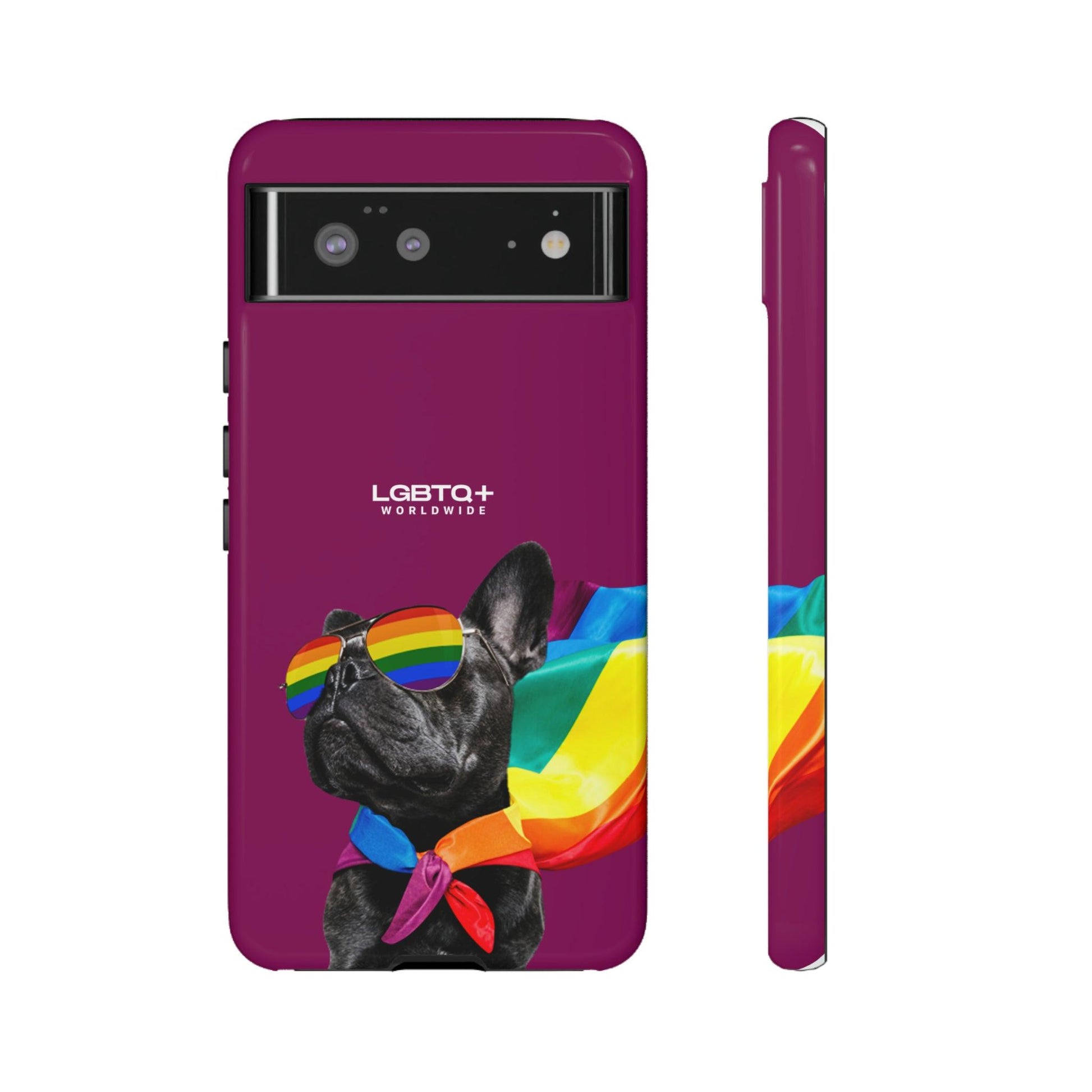 LGBTQWorldwide - ,,GLÜCKLICHER HUND" Doppelgehäuse Handyhülle Accessories, Glossy, iPhone Cases, Matte, Phone accessory, Phone Cases, Samsung Cases, Thermo, Valentine's Day Picks lgbtq Bekleidung Accessoires unisex Zubehör