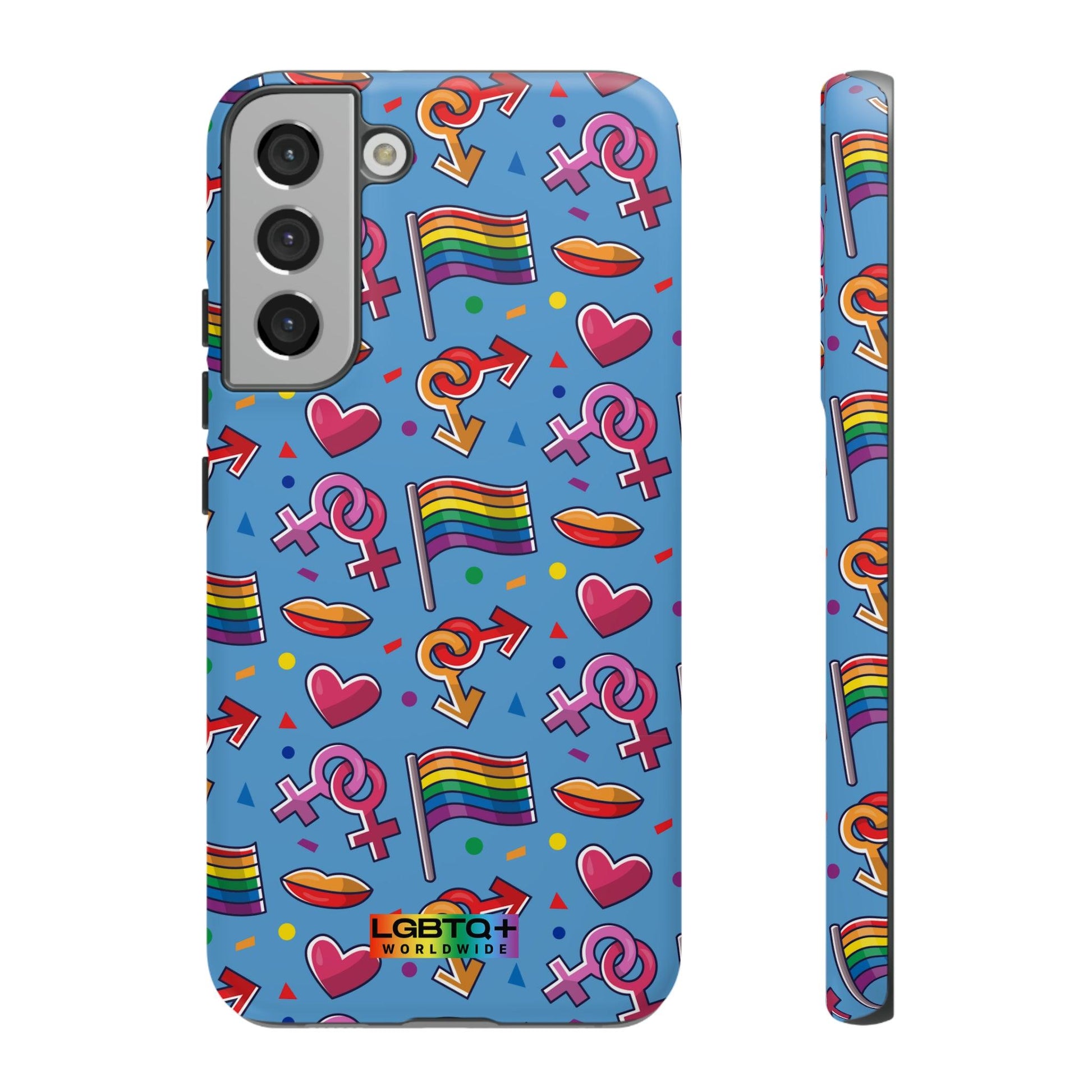 LGBTQWorldwide - ,,FÜHL DICH FREI" Doppelgehäuse Handyhülle Accessories, Glossy, iPhone Cases, Matte, Phone accessory, Phone Cases, Samsung Cases, Thermo, Valentine's Day Picks lgbtq Bekleidung Accessoires unisex Zubehör