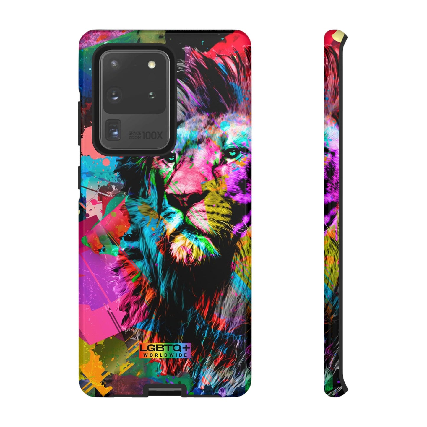 LGBTQWorldwide - ,,STARKER LÖWE" Doppelgehäuse Handyhülle Accessories, Glossy, iPhone Cases, Matte, Phone accessory, Phone Cases, Samsung Cases, Thermo, Valentine's Day Picks lgbtq Bekleidung Accessoires unisex Zubehör