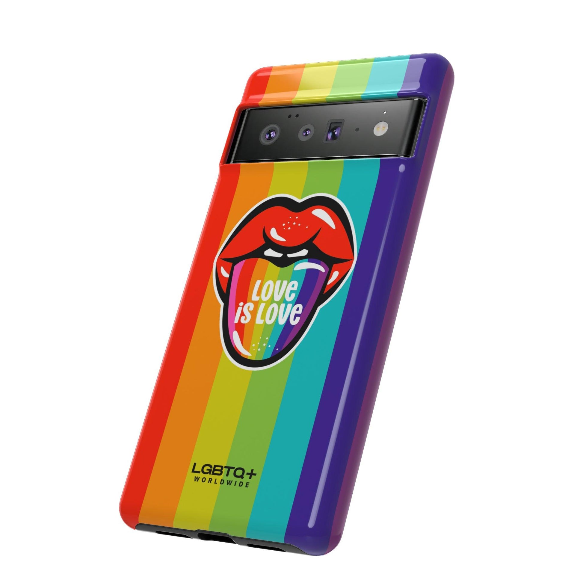 LGBTQWorldwide - ,,LIEBES ZUNGE" Doppelgehäuse Handyhülle Accessories, Glossy, iPhone Cases, Matte, Phone accessory, Phone Cases, Samsung Cases, Thermo, Valentine's Day Picks lgbtq Bekleidung Accessoires unisex Zubehör