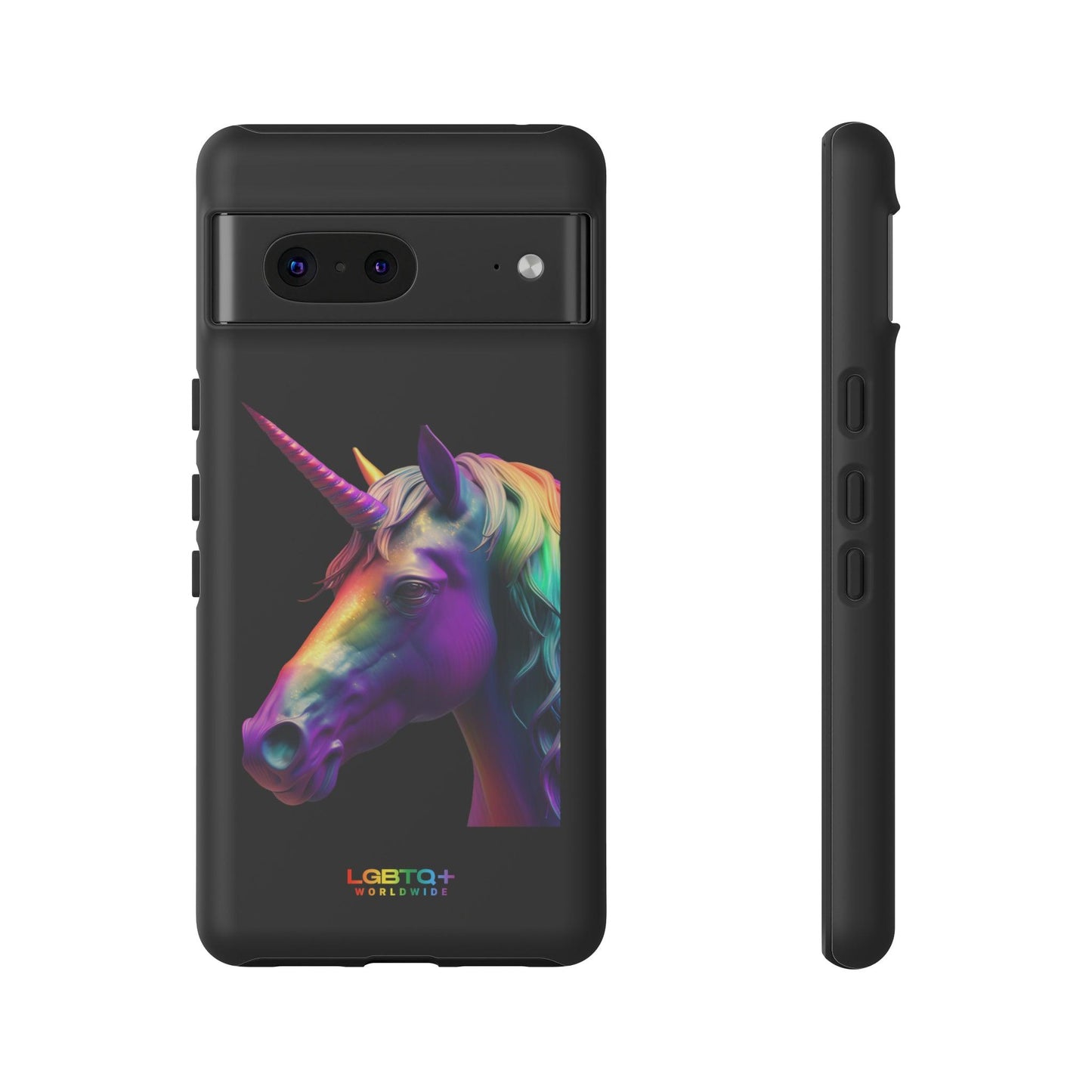 LGBTQWorldwide - ,,REGENBOGEN EINHORN" Doppelgehäuse Handyhülle Accessories, Glossy, iPhone Cases, Matte, Phone accessory, Phone Cases, Samsung Cases, tough, Valentine's Day Picks lgbtq Bekleidung Accessoires unisex Zubehör