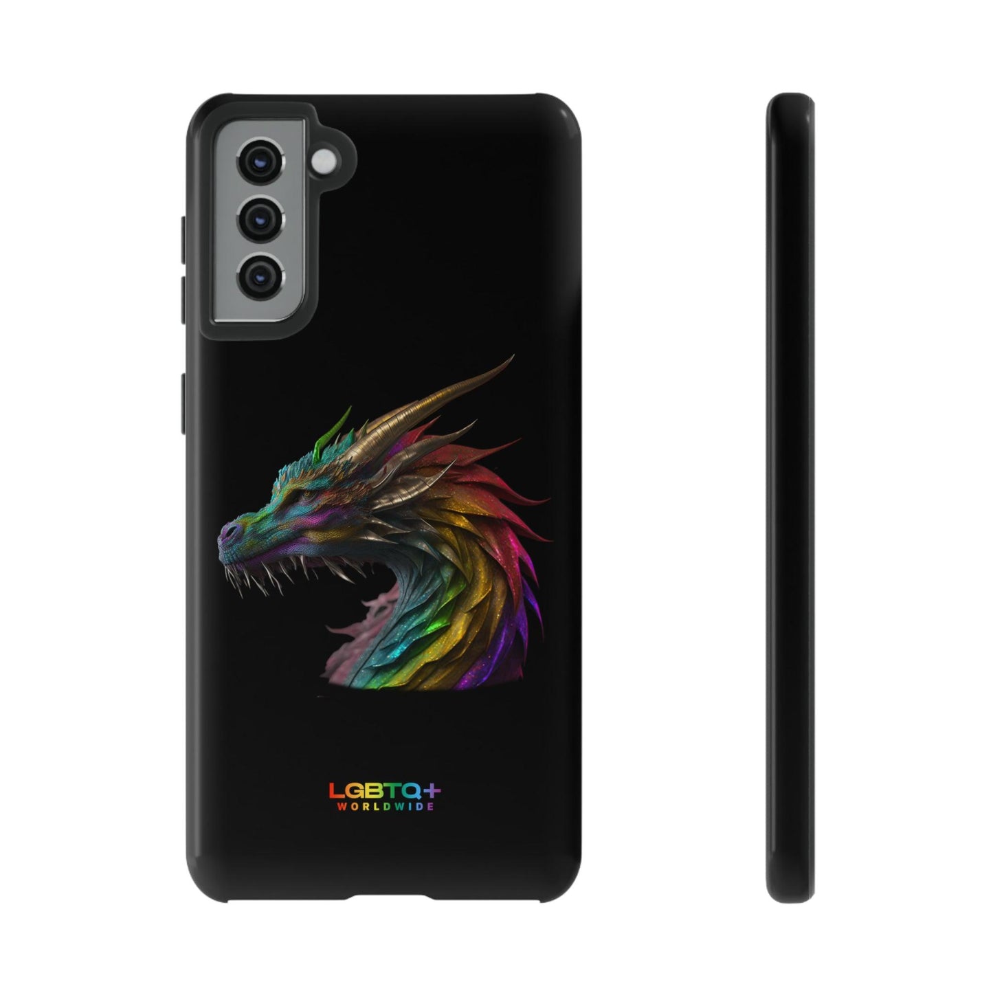 LGBTQWorldwide - ,,DRACHE" Doppelgehäuse Handyhülle Accessories, Glossy, iPhone Cases, Matte, Phone accessory, Phone Cases, Samsung Cases, tough, Valentine's Day Picks lgbtq Bekleidung Accessoires unisex Zubehör