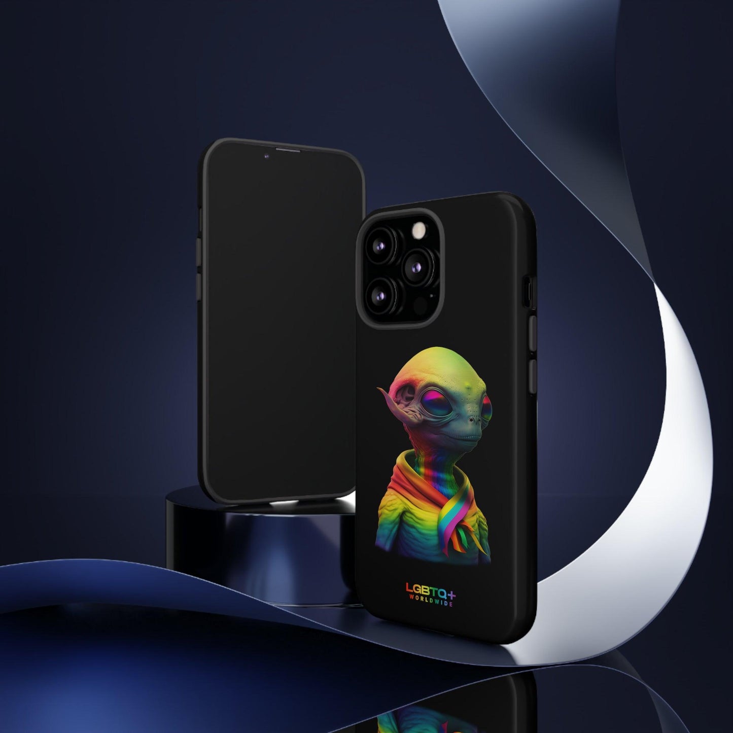 LGBTQWorldwide - ,,ALIEN" Doppelgehäuse Handyhülle Accessories, Glossy, iPhone Cases, Matte, Phone accessory, Phone Cases, Samsung Cases, tough, Valentine's Day Picks lgbtq Bekleidung Accessoires unisex Zubehör