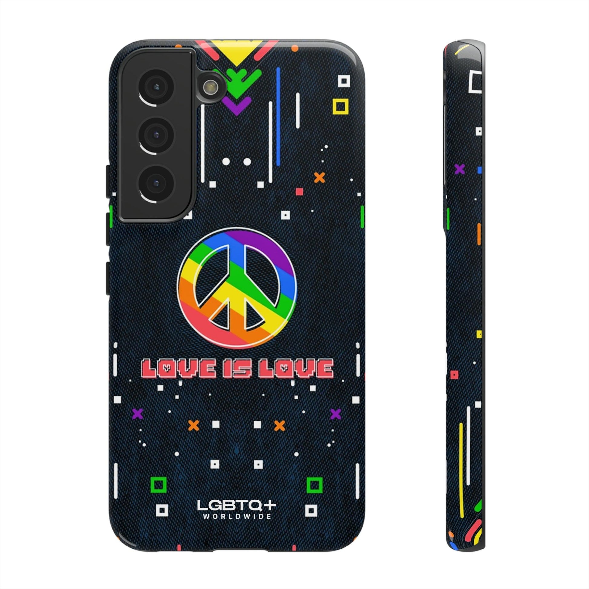 LGBTQWorldwide - ,,PEACE" Doppelgehäuse Handyhülle Accessories, Glossy, iPhone Cases, Matte, Phone accessory, Phone Cases, Samsung Cases, Thermo, Valentine's Day Picks lgbtq Bekleidung Accessoires unisex Zubehör