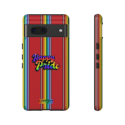 LGBTQWorldwide - ,,HAPPY PRIDE" Doppelgehäuse Handyhülle Accessories, Glossy, iPhone Cases, Matte, Phone accessory, Phone Cases, Samsung Cases, Thermo, Valentine's Day Picks lgbtq Bekleidung Accessoires unisex Zubehör