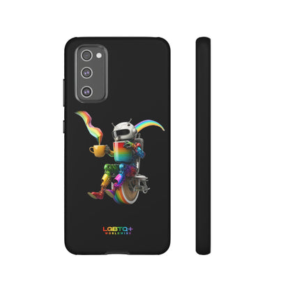 LGBTQWorldwide - ,,LUSTIGER ROBOTER" Doppelgehäuse Handyhülle Accessories, Glossy, iPhone Cases, Matte, Phone accessory, Phone Cases, Samsung Cases, tough, Valentine's Day Picks lgbtq Bekleidung Accessoires unisex Zubehör