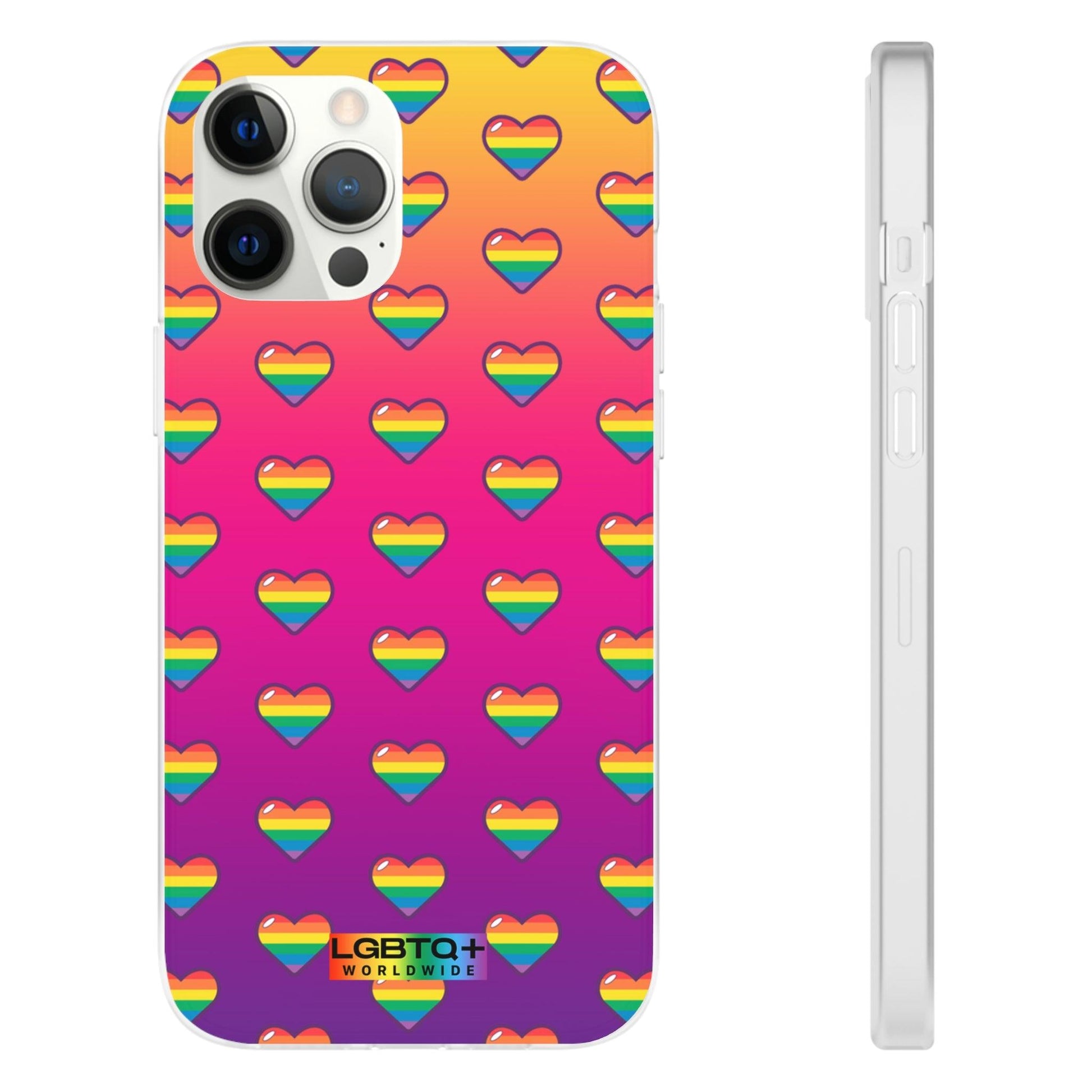 LGBTQWorldwide - ,,HERZEN" Flexible Handyhülle Accessories, Case, iPhone, iPhone Cases, Phone accessory, Phone Cases, Samsung Cases, silikon, Valentine's Day promotion lgbtq Bekleidung Accessoires unisex Zubehör