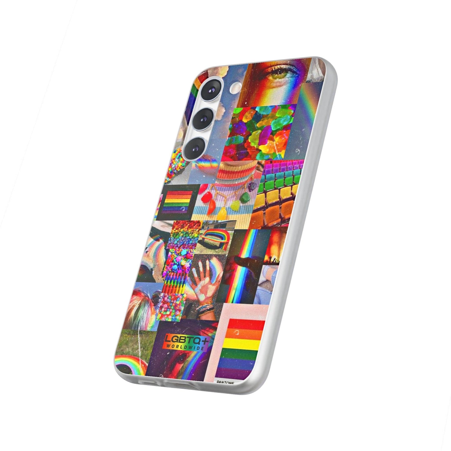 LGBTQWorldwide - ,,COMMUNITY" Flexible Handyhülle Accessories, Case, iPhone, iPhone Cases, Phone accessory, Phone Cases, Samsung Cases, silikon, Valentine's Day promotion lgbtq Bekleidung Accessoires unisex Zubehör