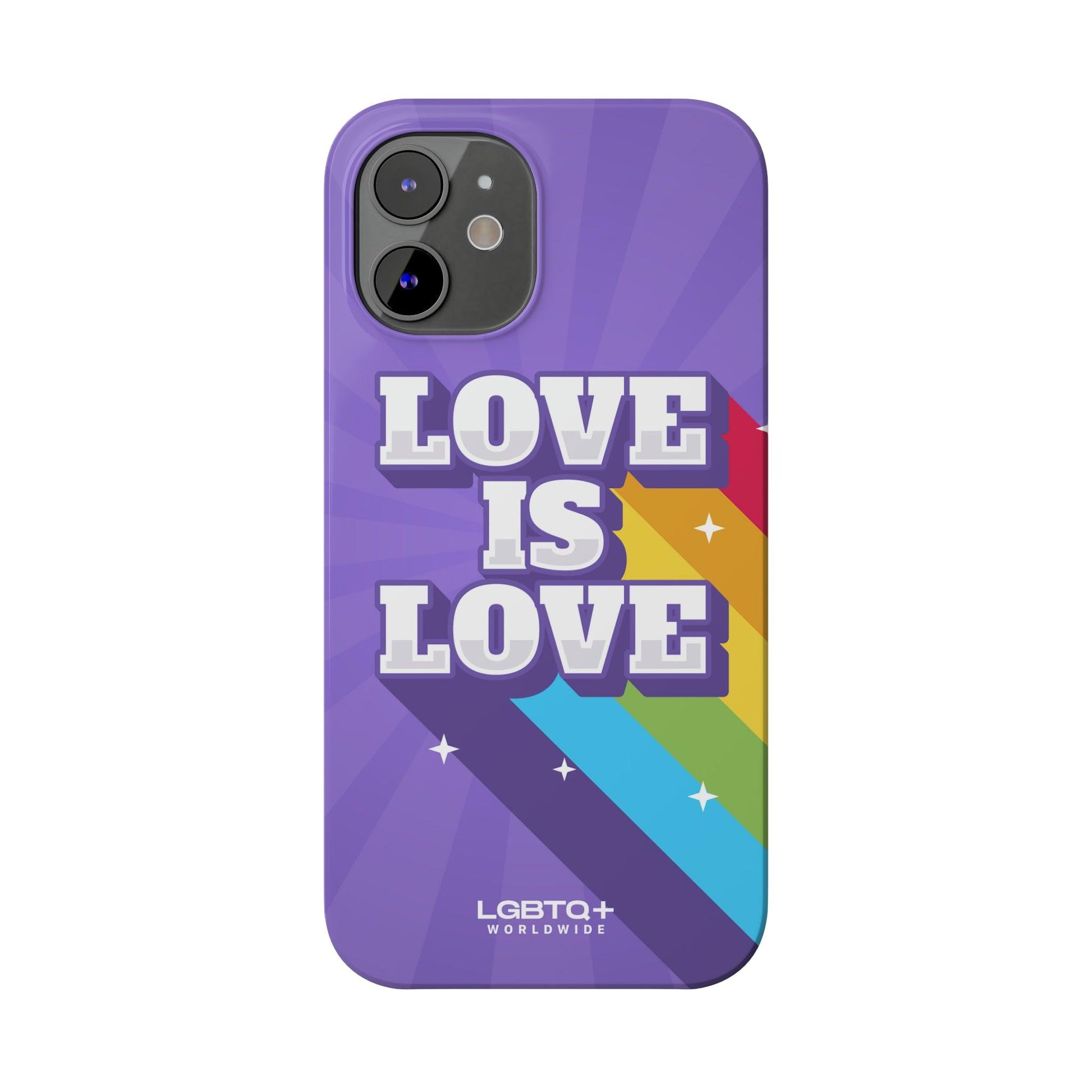 LGBTQWorldwide - ,,LOVE IS LOVE" Handyhülle Accessories, Back-to-School, card, Glossy, iPhone, iPhone Cases, Phone accessory, Phone Cases, Samsung Cases, Slim lgbtq Bekleidung Accessoires unisex Zubehör