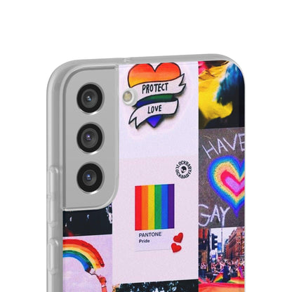 LGBTQWorldwide - ,,REGENBOGEN" Flexible Handyhülle Accessories, Case, iPhone, iPhone Cases, Phone accessory, Phone Cases, Samsung Cases, silikon, Valentine's Day promotion lgbtq Bekleidung Accessoires unisex Zubehör