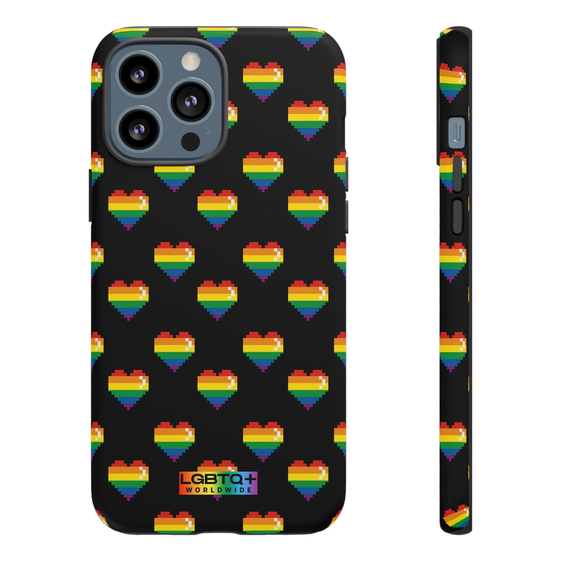 LGBTQWorldwide - ,,COMIC HERZEN" Doppelgehäuse Handyhülle Accessories, Glossy, iPhone Cases, Matte, Phone accessory, Phone Cases, Samsung Cases, Thermo, Valentine's Day Picks lgbtq Bekleidung Accessoires unisex Zubehör