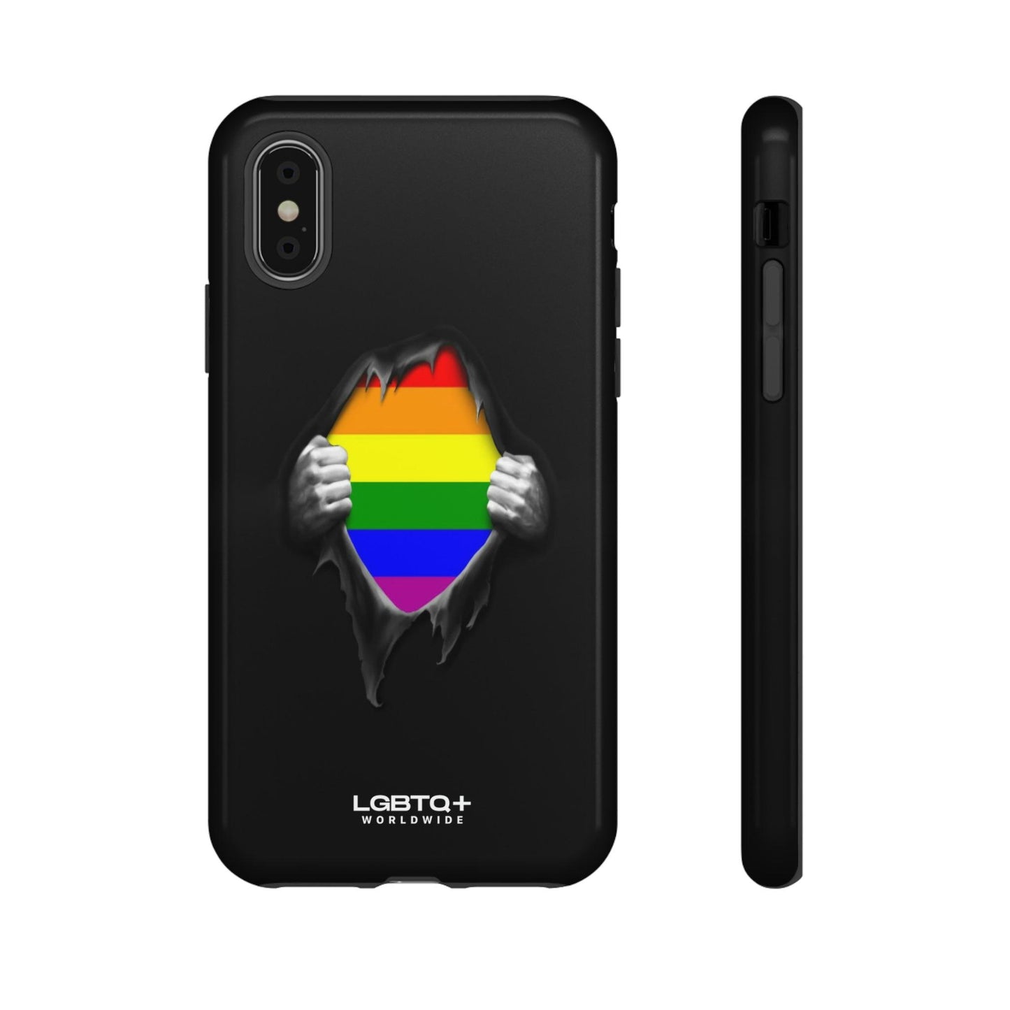 LGBTQWorldwide - ,,SCHWARZES LOCH" Doppelgehäuse Handyhülle Accessories, Glossy, iPhone Cases, Matte, Phone accessory, Phone Cases, Samsung Cases, Thermo, Valentine's Day Picks lgbtq Bekleidung Accessoires unisex Zubehör