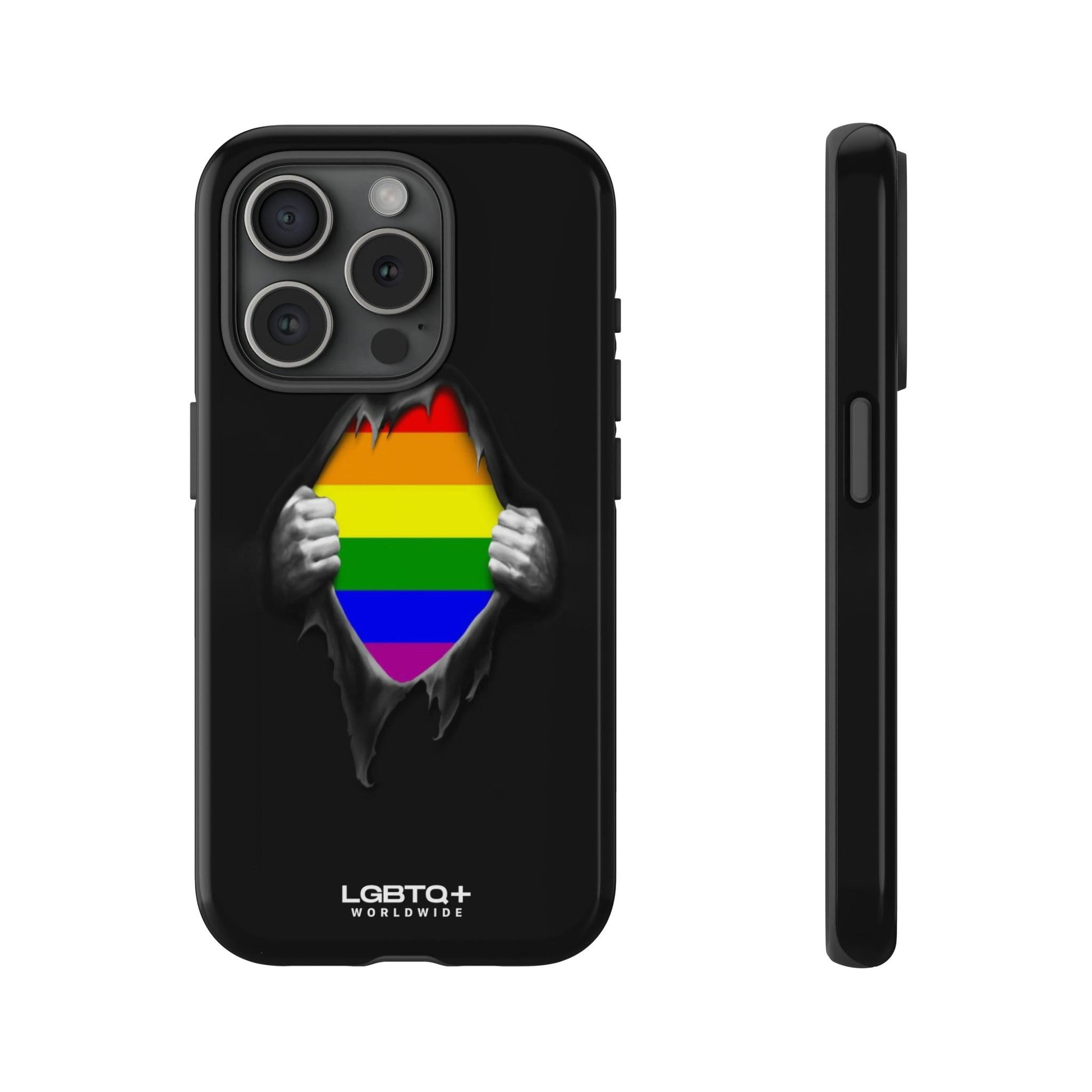 LGBTQWorldwide - ,,SCHWARZES LOCH" Doppelgehäuse Handyhülle Accessories, Glossy, iPhone Cases, Matte, Phone accessory, Phone Cases, Samsung Cases, Thermo, Valentine's Day Picks lgbtq Bekleidung Accessoires unisex Zubehör