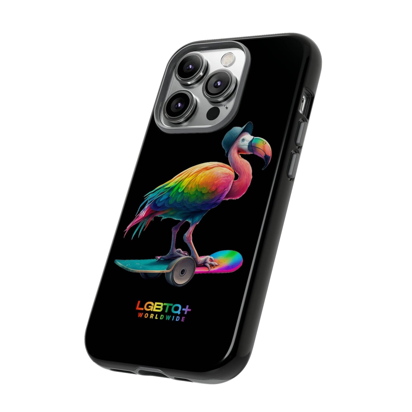 LGBTQWorldwide - ,,FLAMINGO" Doppelgehäuse Handyhülle Accessories, Glossy, iPhone Cases, Matte, Phone accessory, Phone Cases, Samsung Cases, tough, Valentine's Day Picks lgbtq Bekleidung Accessoires unisex Zubehör