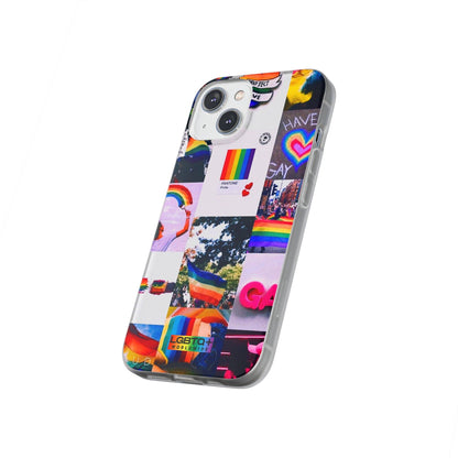 LGBTQWorldwide - ,,REGENBOGEN" Flexible Handyhülle Accessories, Case, iPhone, iPhone Cases, Phone accessory, Phone Cases, Samsung Cases, silikon, Valentine's Day promotion lgbtq Bekleidung Accessoires unisex Zubehör