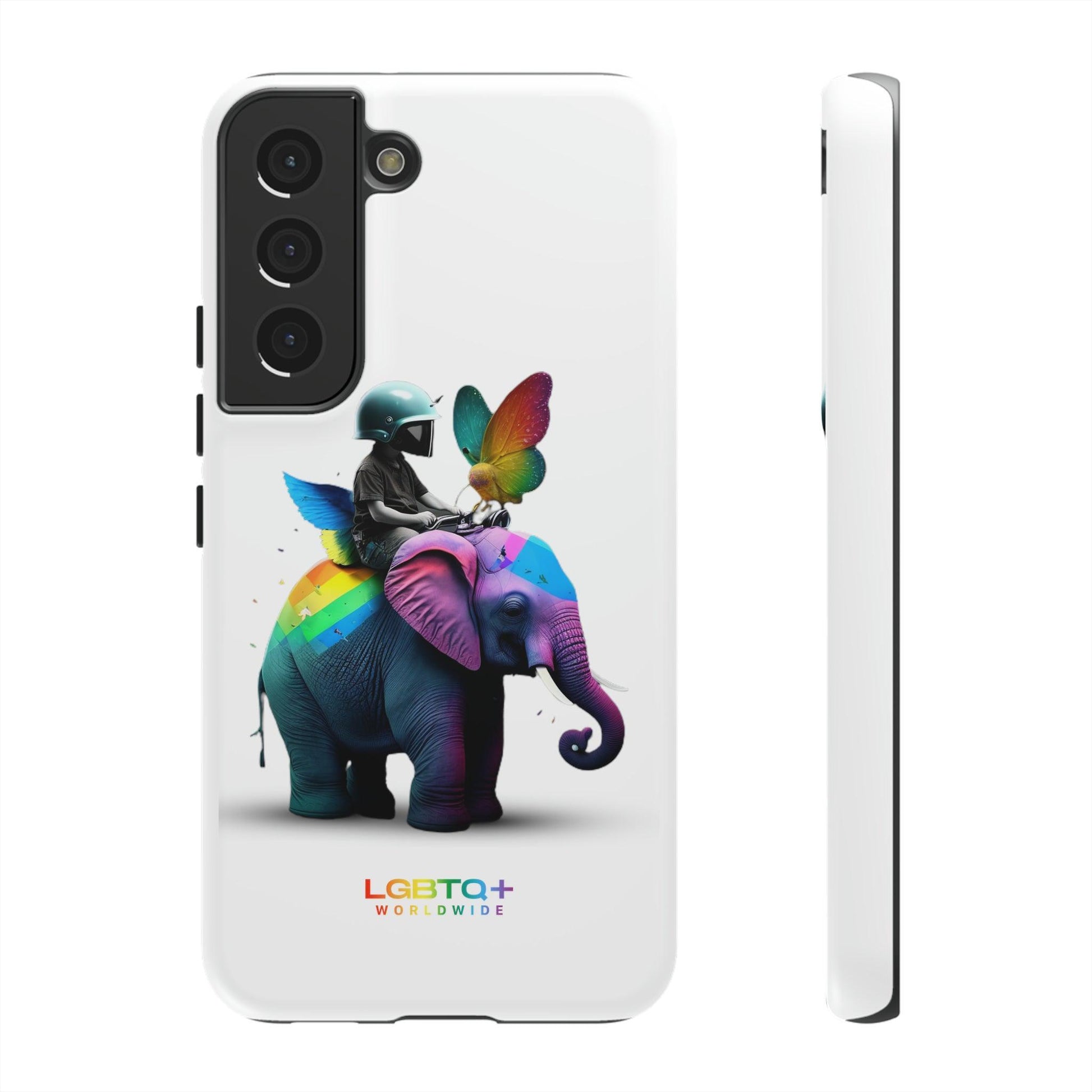 LGBTQWorldwide - ,,SCHMETTERLING" Doppelgehäuse Handyhülle Accessories, Glossy, iPhone Cases, Matte, Phone accessory, Phone Cases, Samsung Cases, tough, Valentine's Day Picks lgbtq Bekleidung Accessoires unisex Zubehör