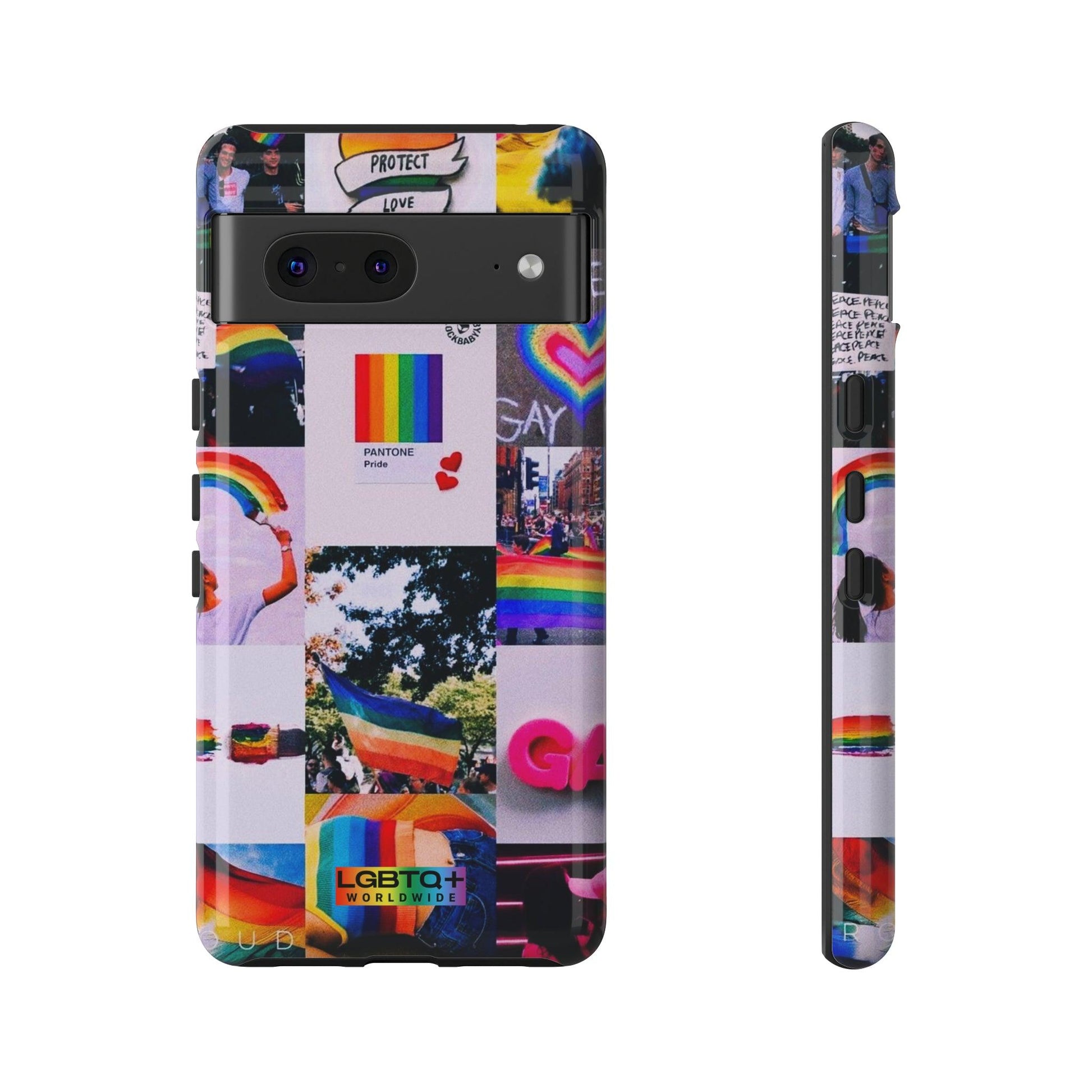 LGBTQWorldwide - ,,REGENBOGEN" Doppelgehäuse Handyhülle Accessories, Glossy, iPhone Cases, Matte, Phone accessory, Phone Cases, Samsung Cases, Thermo, Valentine's Day Picks lgbtq Bekleidung Accessoires unisex Zubehör