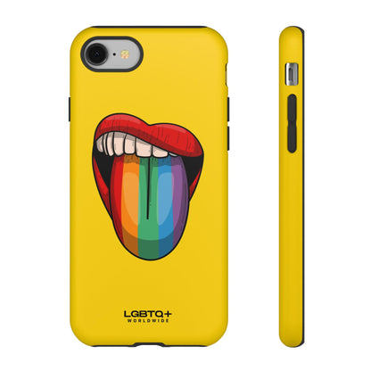 LGBTQWorldwide - ,,ZUNGE" Doppelgehäuse Handyhülle Accessories, Glossy, iPhone Cases, Matte, Phone accessory, Phone Cases, Samsung Cases, Thermo, Valentine's Day Picks lgbtq Bekleidung Accessoires unisex Zubehör