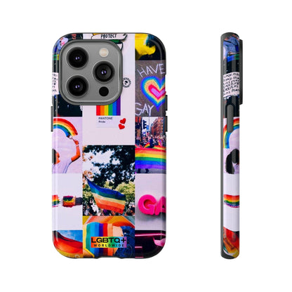 LGBTQWorldwide - ,,REGENBOGEN" Doppelgehäuse Handyhülle Accessories, Glossy, iPhone Cases, Matte, Phone accessory, Phone Cases, Samsung Cases, Thermo, Valentine's Day Picks lgbtq Bekleidung Accessoires unisex Zubehör