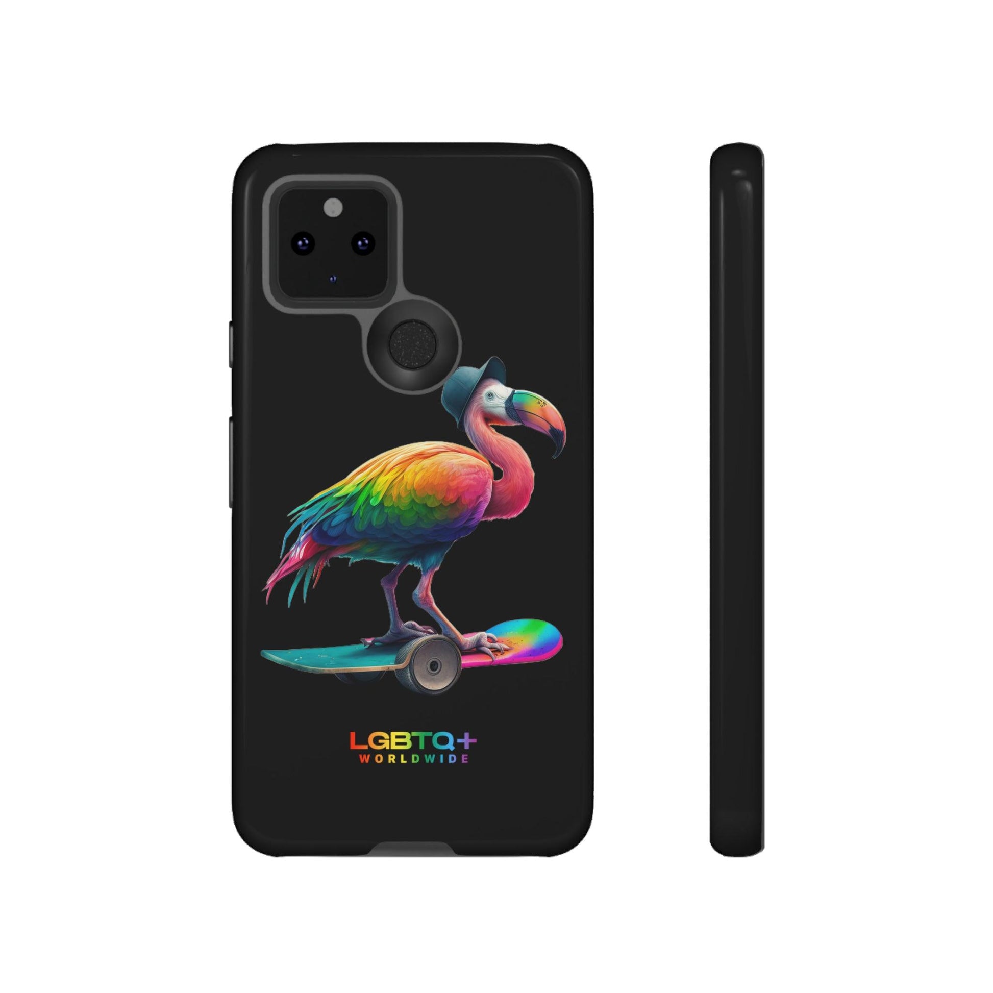 LGBTQWorldwide - ,,FLAMINGO" Doppelgehäuse Handyhülle Accessories, Glossy, iPhone Cases, Matte, Phone accessory, Phone Cases, Samsung Cases, tough, Valentine's Day Picks lgbtq Bekleidung Accessoires unisex Zubehör