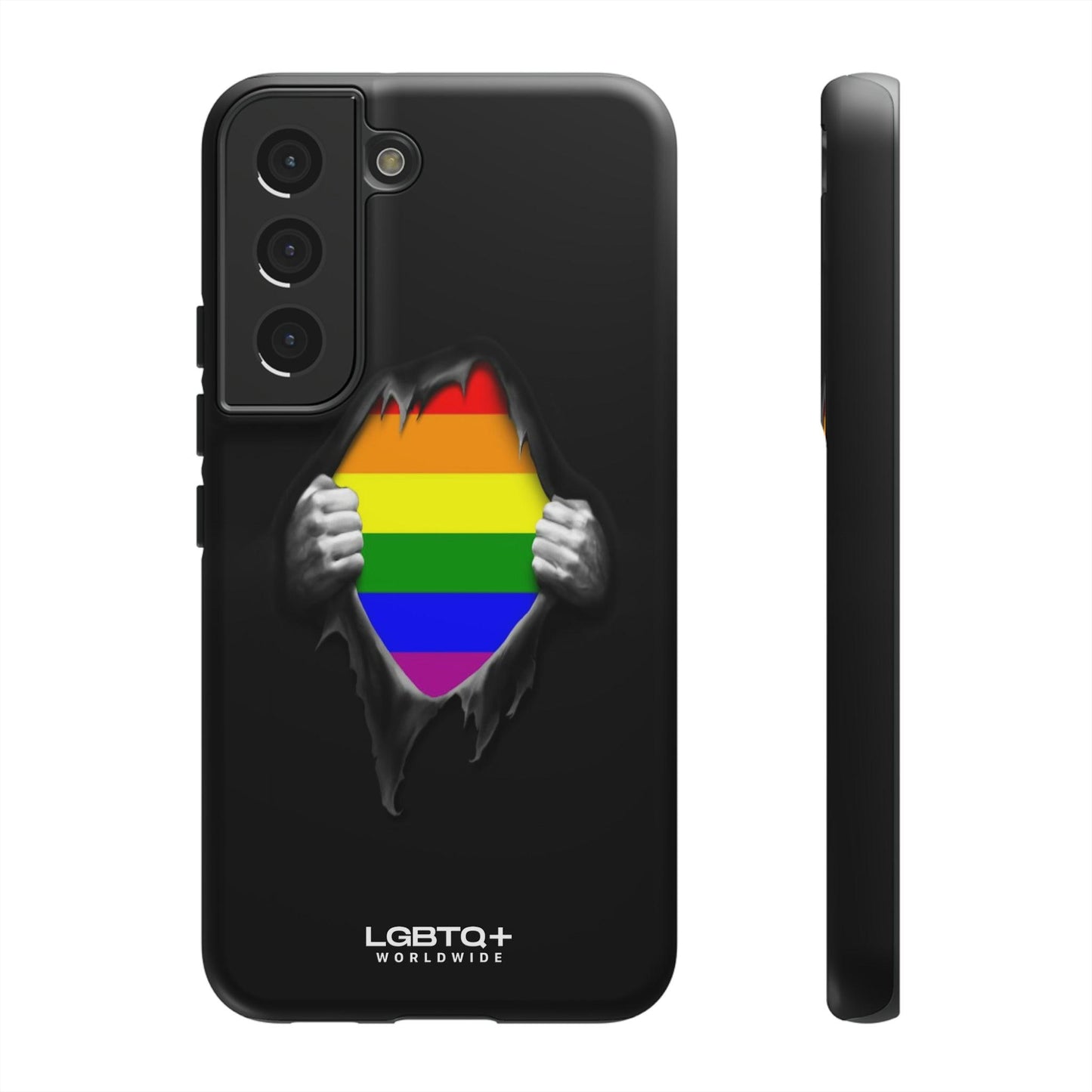 LGBTQWorldwide - ,,SCHWARZES LOCH" Doppelgehäuse Handyhülle Accessories, Glossy, iPhone Cases, Matte, Phone accessory, Phone Cases, Samsung Cases, Thermo, Valentine's Day Picks lgbtq Bekleidung Accessoires unisex Zubehör