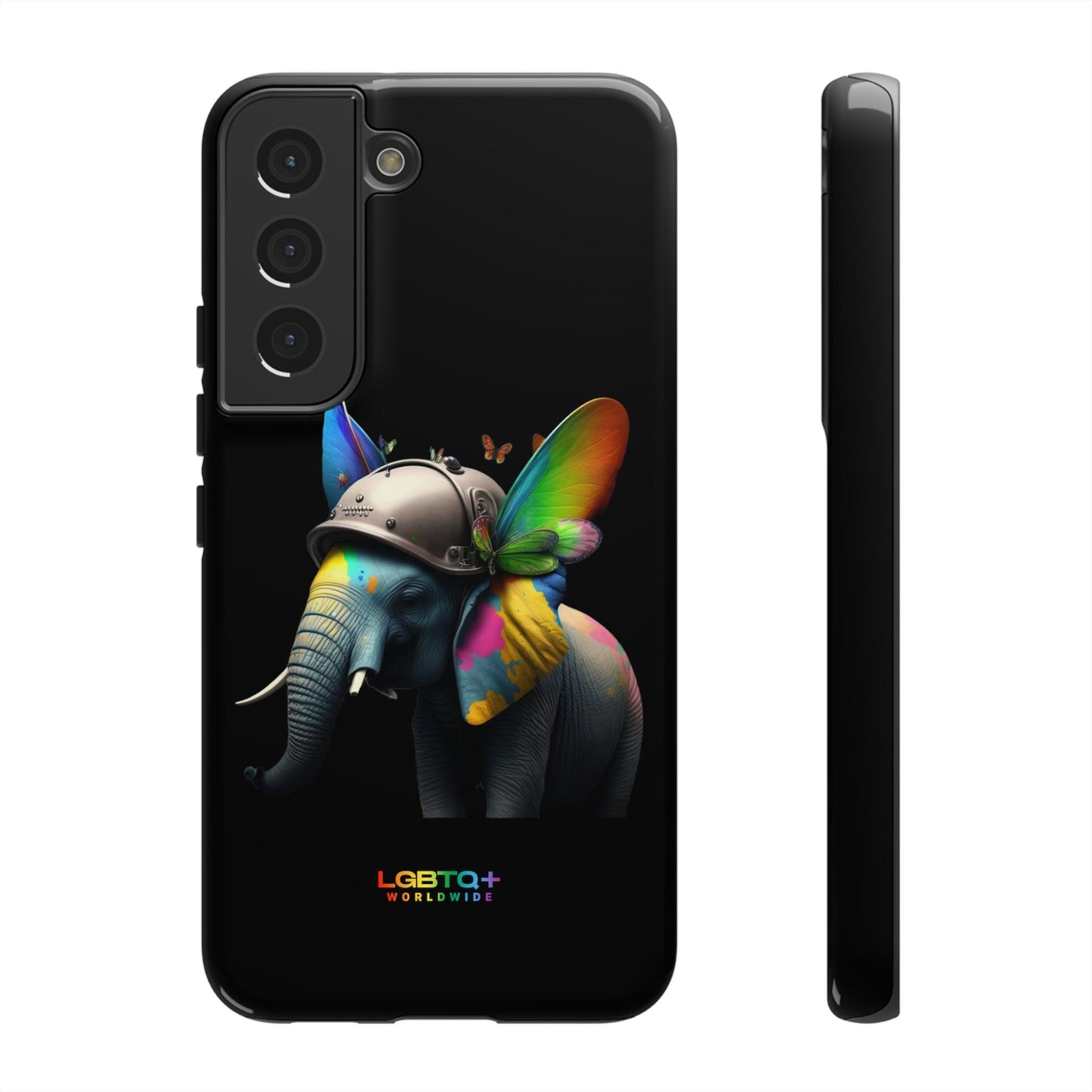 LGBTQWorldwide - ,,ELEFANT" Doppelgehäuse Handyhülle Accessories, Glossy, iPhone Cases, Matte, Phone accessory, Phone Cases, Samsung Cases, tough, Valentine's Day Picks lgbtq Bekleidung Accessoires unisex Zubehör