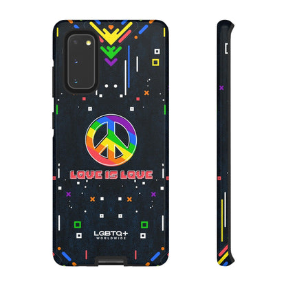 LGBTQWorldwide - ,,PEACE" Doppelgehäuse Handyhülle Accessories, Glossy, iPhone Cases, Matte, Phone accessory, Phone Cases, Samsung Cases, Thermo, Valentine's Day Picks lgbtq Bekleidung Accessoires unisex Zubehör