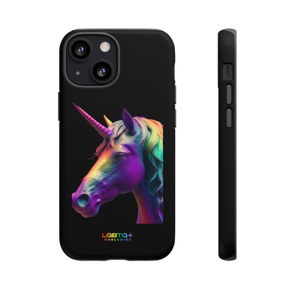 LGBTQWorldwide - ,,REGENBOGEN EINHORN" Doppelgehäuse Handyhülle Accessories, Glossy, iPhone Cases, Matte, Phone accessory, Phone Cases, Samsung Cases, tough, Valentine's Day Picks lgbtq Bekleidung Accessoires unisex Zubehör