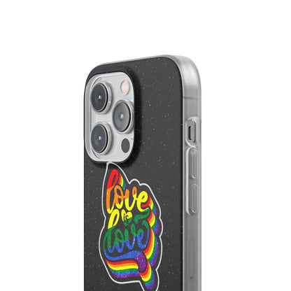 LGBTQWorldwide - ,,LIEBE IST LIEBE" Flexible Handyhülle Accessories, Case, iPhone, iPhone Cases, Phone accessory, Phone Cases, Samsung Cases, Valentine's Day promotion lgbtq Bekleidung Accessoires unisex Zubehör