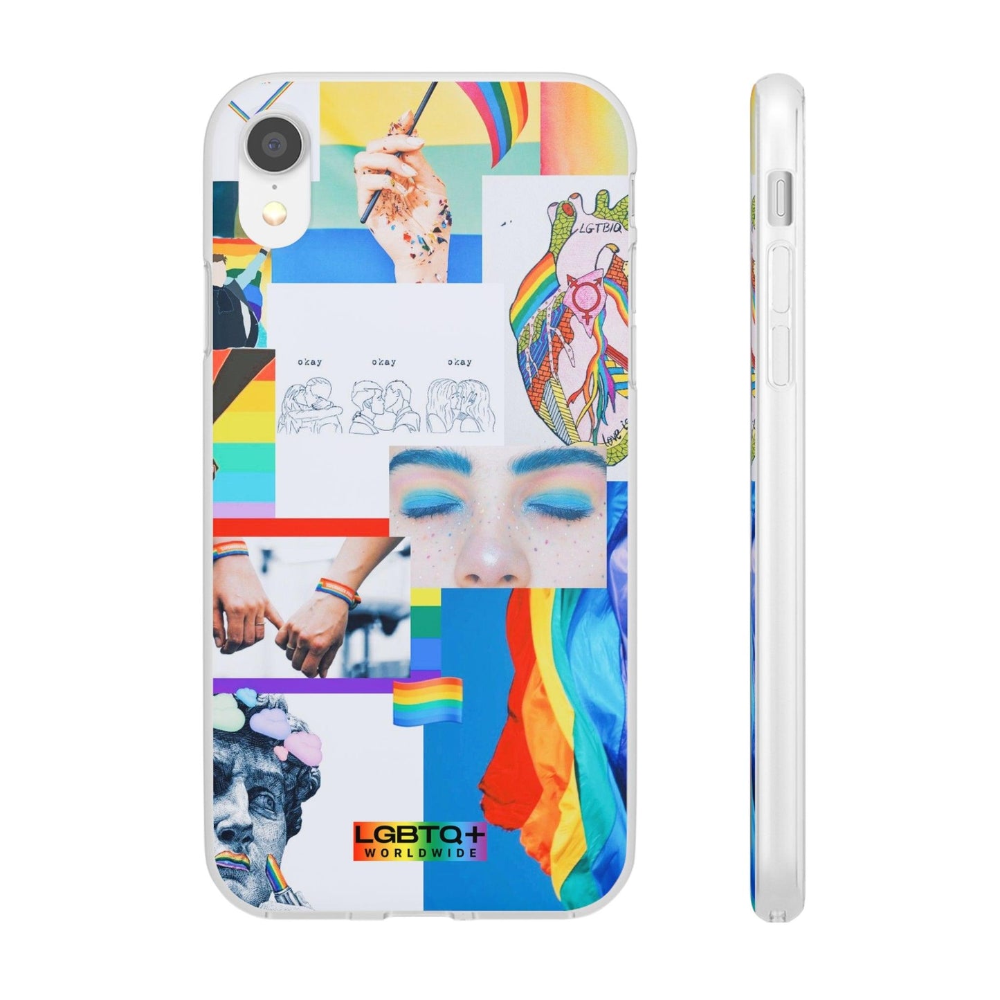 LGBTQWorldwide - ,,SEI FREI" Flexible Handyhülle Accessories, Case, iPhone, iPhone Cases, Phone accessory, Phone Cases, Samsung Cases, silikon, Valentine's Day promotion lgbtq Bekleidung Accessoires unisex Zubehör