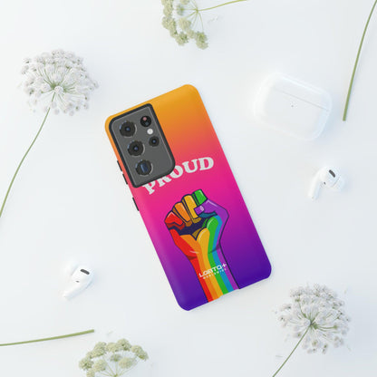 LGBTQWorldwide - ,,GLÜCKLICH" Doppelgehäuse Handyhülle Accessories, Glossy, iPhone Cases, Matte, Phone accessory, Phone Cases, Samsung Cases, Thermo, Valentine's Day Picks lgbtq Bekleidung Accessoires unisex Zubehör