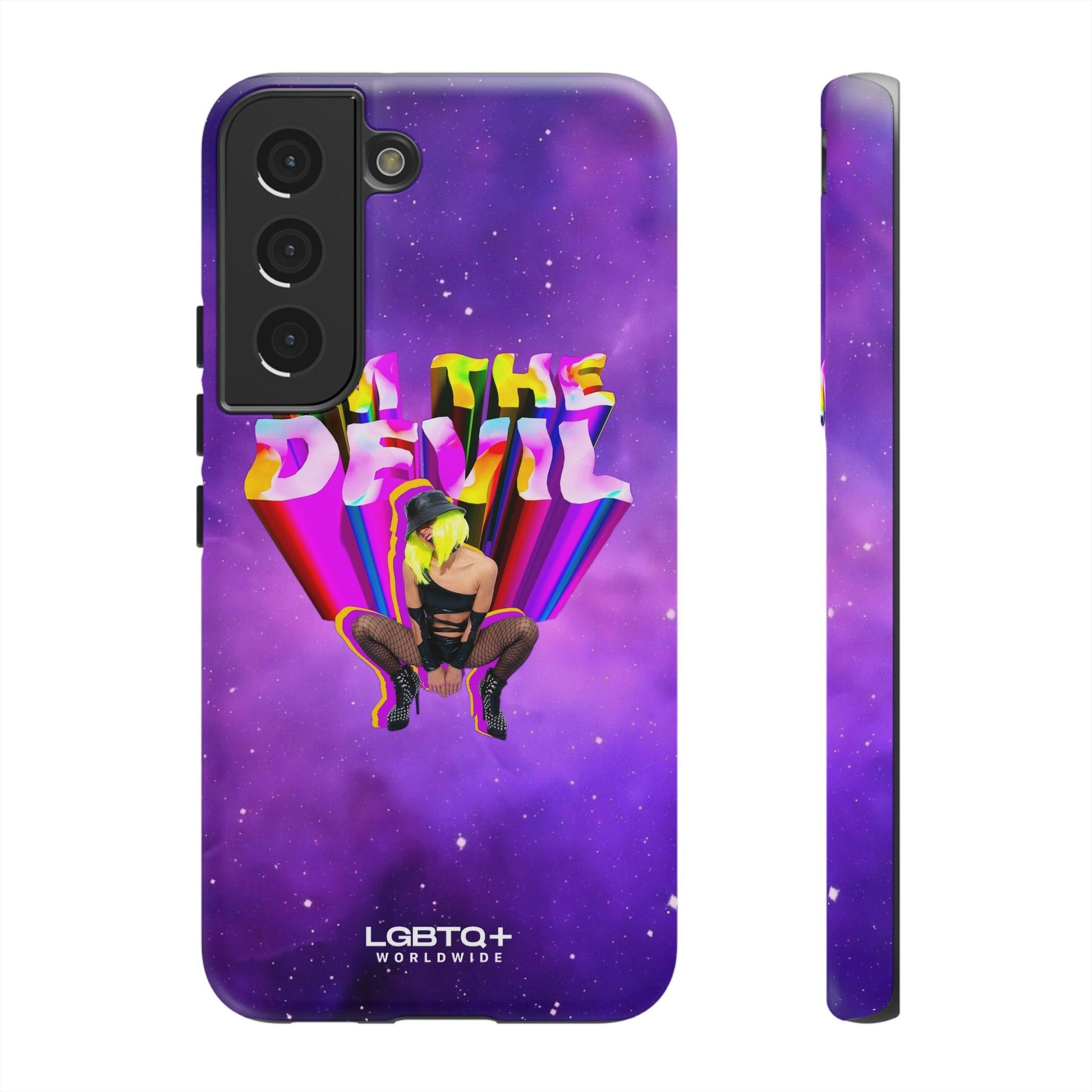 LGBTQWorldwide - ,,I AM THE DEVIL" Doppelgehäuse Handyhülle Accessories, Glossy, iPhone Cases, Matte, Phone accessory, Phone Cases, Samsung Cases, Thermo, Valentine's Day Picks lgbtq Bekleidung Accessoires unisex Zubehör